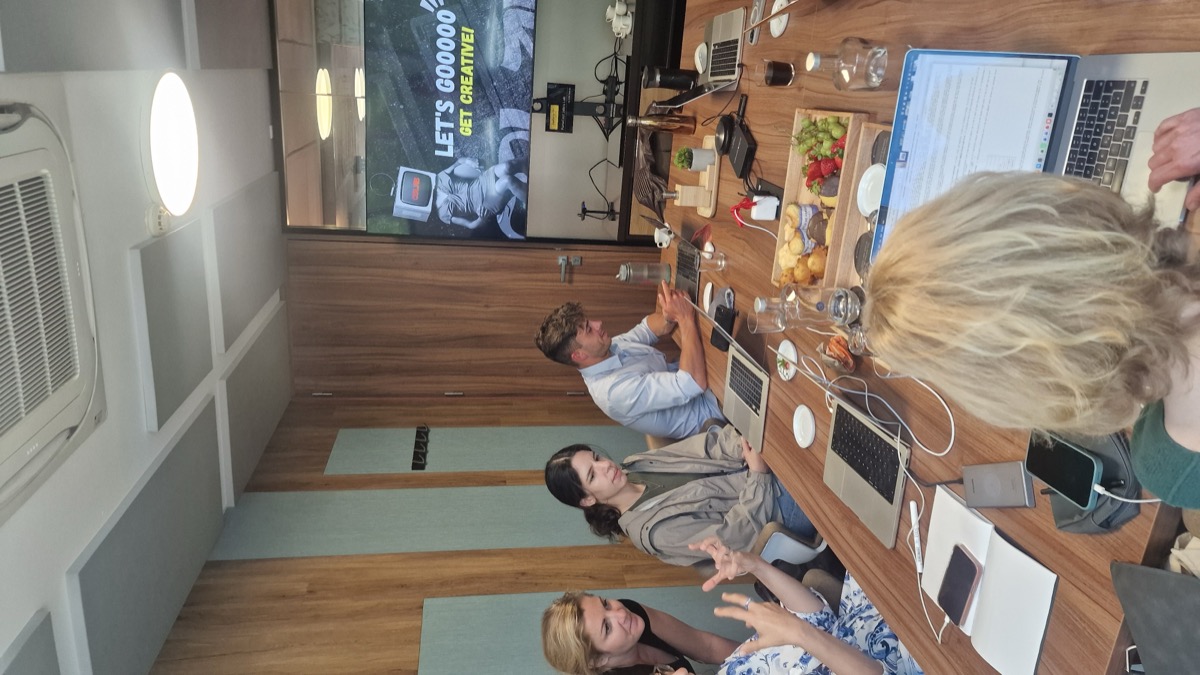 Advanced cohort at Chelsea Rustrum's CoLab AI course in Lisbon