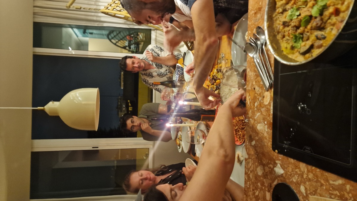 Candlelit dinner after the Collaborative Cookout in Lisbon