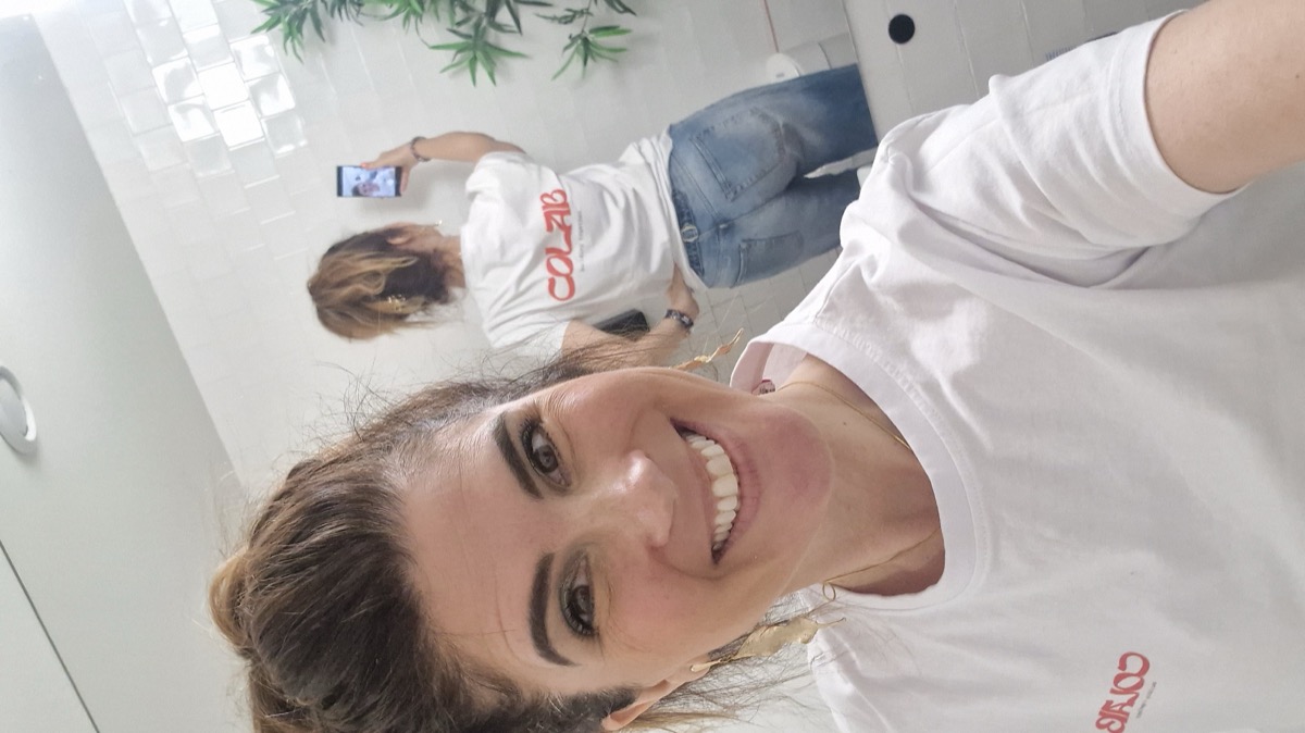 Chelsea Rustrum in a CoLab team shirt on event day