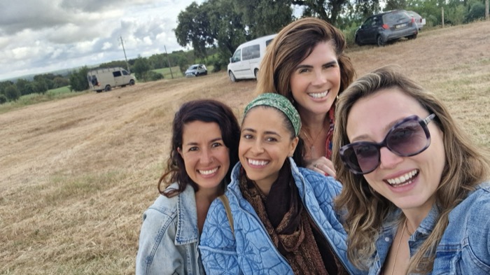 Chelsea Rustrum and friends in the countryside