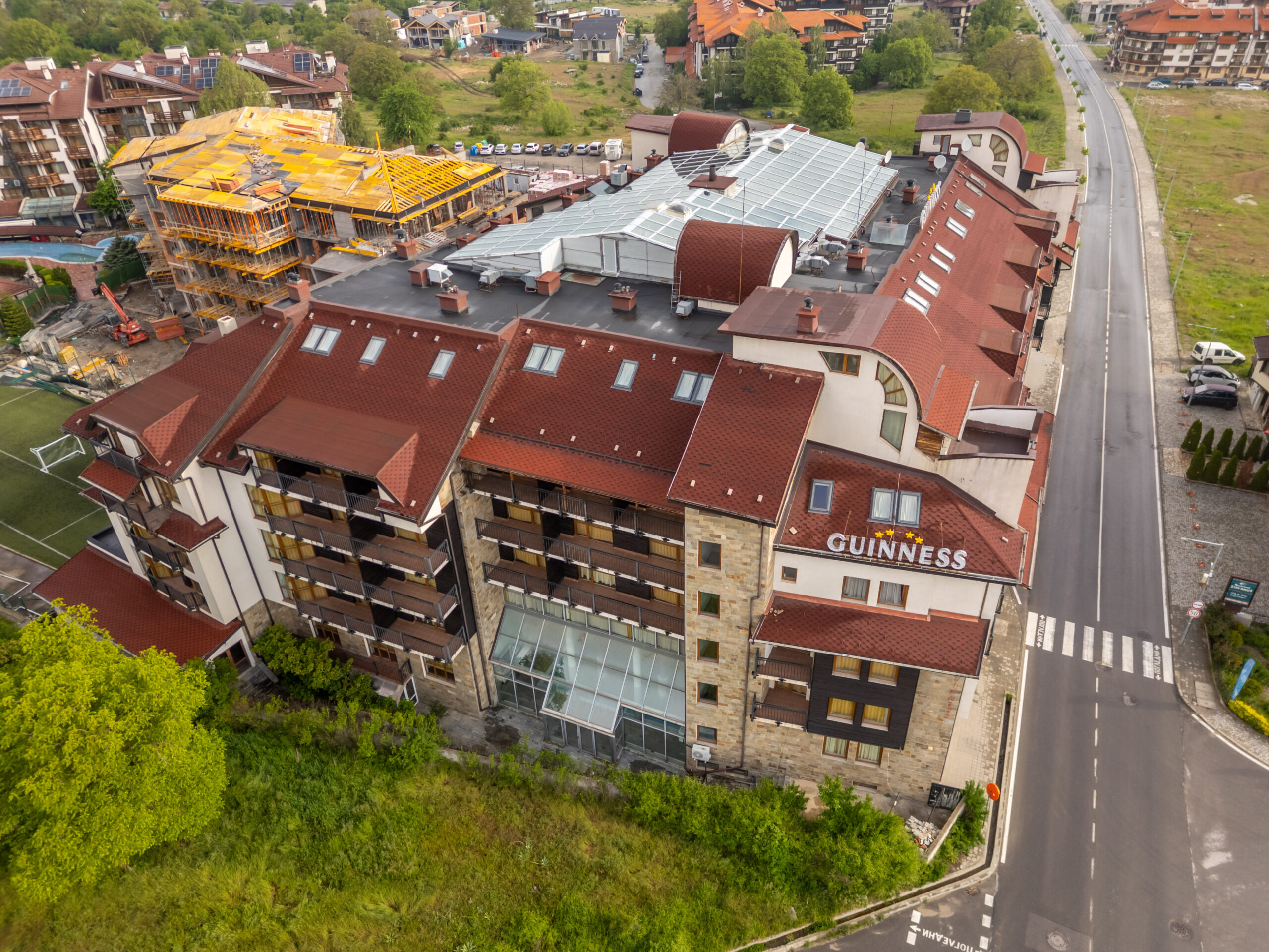 Bansko aerial view